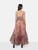 Leo Lin Azalea Print in Fortune Rae Bustier Midi Dress