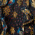 Sézane Golden Peacock Silk Mini Dress