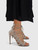 Aquazzura Grey Suede Lace Up Sandals