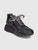 Alexander McQueen Oversized Black Leather Trainers
