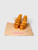Paris Texas Orange Metallic Leather Platform Sandals