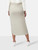 Zimmermann Ecru Ribbed Lace Up Skirt