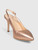 Giuseppe Zanotti Rose Gold Leather Sling Back Heels