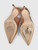 Giuseppe Zanotti Rose Gold Leather Sling Back Heels