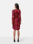 Diane Von Furstenberg Lips Print Silk Wrap Dress