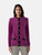Alessandra Rich Purple Alpaca Wool Cardigan