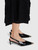 Anine Bing Black Leather Metal Cap Toe Nina Heels