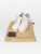 Louis Vuitton White Leather Perforated Wedges