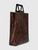 Saint Laurent Vintage Brown Leather Snake Embossed Bag
