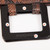 Saint Laurent Vintage Brown Leather Snake Embossed Bag