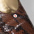 Saint Laurent Vintage Brown Leather Snake Emboss Pumps