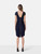 Roland Mouret Navy Wool Midi Dress