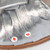 Prada Silver Leather Bow Slides
