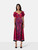 Self-Portrait Floral Cold Shoulder Midi Dress