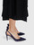 Aquazzura Navy Suede Cut Out Heels