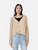 Khaite Biege Cashmere Puff Sleeves Cardigan