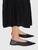 Saint Laurent Black Satin Pointed Toe Flats