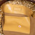 Dries Van Noten Gold Crushed Tinsel Top Handle Bag