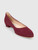 Manolo Blahnik Burgundy Felt Pumps