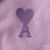 AMI Purple Logo Embroidered Sweatshirt
