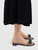 Chanel Black Leather Bow Sandals