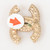 Chanel Fall 2017 Gold Crystal CC Earrings