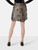 Second Hand Ganni Brown Leopard Print Mini Skirt