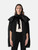 For Love & Lemons Black Faux Fur Trim Cape