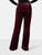 Veronica Beard Burgundy Velvet Trousers
