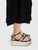 Max Mara Black Leather Platform Sandals