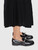 Hermès Black Leather Fringed Destin Loafers
