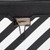 Off-White Diagonal Stripe Binder Clip Camera Bag