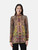 Etro Abstract Patterned Silk Sheer Shirt