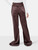 Rick Owens Amethyst Satin Bias Panelled Wide Trousers