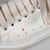 Alexander McQueen White Oversized Leather Trainers