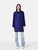 Marina Rinaldi Purple Leather Double Breasted Coat