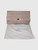 Prada Grey Ruched Leather Clutch