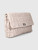 Prada Grey Ruched Leather Clutch