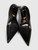 Prada Black & Silver Patent Leather Pumps