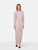 Self-Portrait Pink Jersey Gathered Cut Out Midi Dress