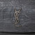 Saint Laurent Black Croc Embossed West Hollywood Bag