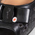 Salvatore Ferragamo Black Leather Cut Out Bow Heels