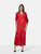 Zadig & Voltaire Red Rap Daisy Midi Dress