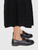 Second Hand Chanel Black Leather CC Turn Lock Loafers
