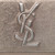Second Hand Saint Laurent Gold Leather Belle de Jour Clutch