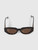 Second Hand Gucci Brown Havana Geometric Sunglasses