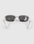 Céline Silver Metal Triomphe Rhinestone Sunglasses