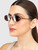 Fendi Violet FF Lenses Oval Sunglasses