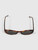 Second Hand Saint Laurent Narrow Oval Havana Sunglasses