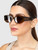 Céline Brown Tinted Rectangular Sunglasses
